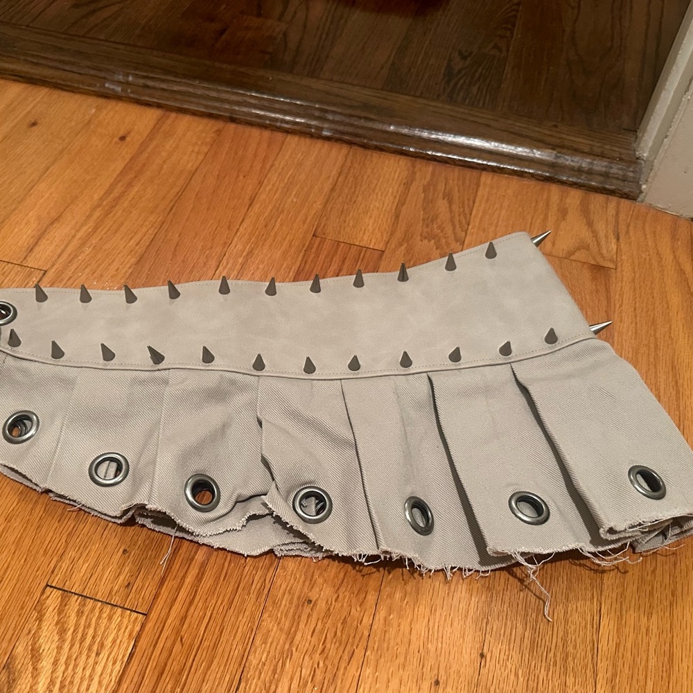 Darker Waves Dolls Kill micro Skirt edgy Stud Details perfect for burning man
